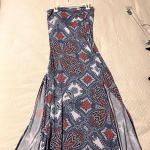 Charlotte Russe Patterned Maxi Skirt